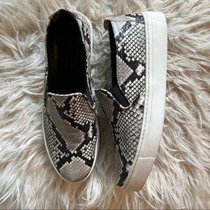 The Flexx snakeskin slip on sneakers 9.5